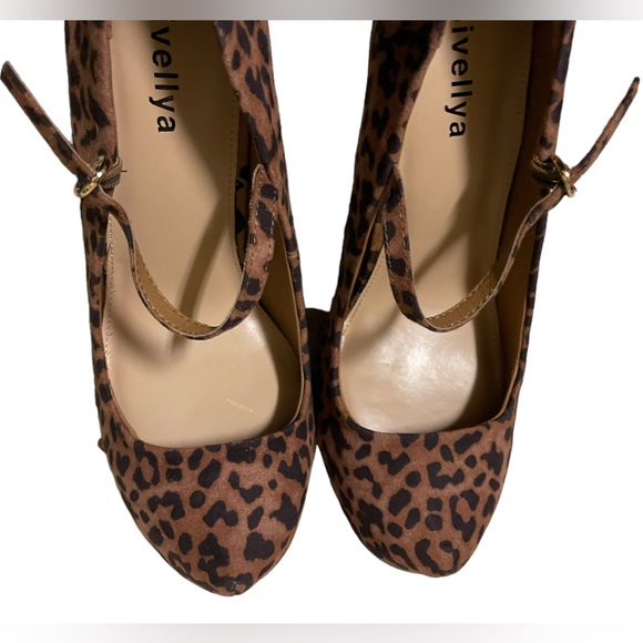 Nwot Mary Jane Leopard Heels - Picture 6 of 8